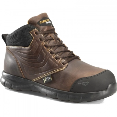 Carolina Mens 8 Inch Brown Leather Composite Toe Metguard Work Shoe