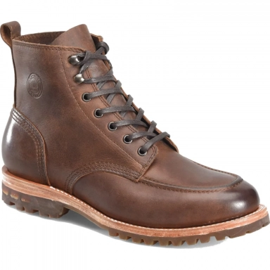 Carolina Mens Brown Premium Leather Safety Toe Moc Work Boot