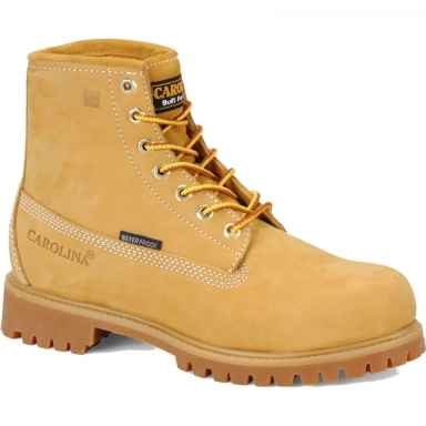 Carolina Mens 6 Inch Safety Toe Waterproof Insulated Work Boot Tan