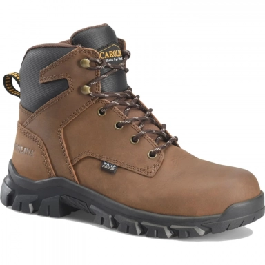 Carolina Mens 6 Inch Brown Premium Leather Soft Toe Work Boot