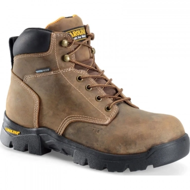 Carolina Mens Tan 6 Waterproof Insulated Composite Toe Lace Up Work