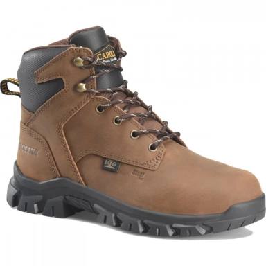 Carolina Mens 6 Inch Brown Leather Steel Toe Metguard Work Boot Style