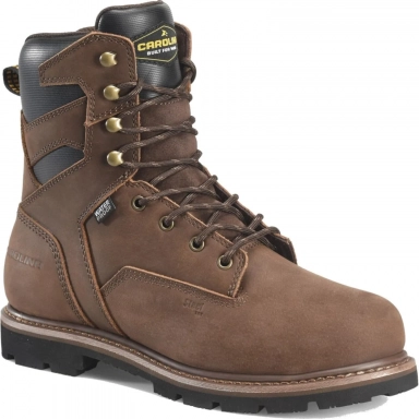 Carolina Mens 8 Inch Brown Premium Leather Steel Toe Work Boot