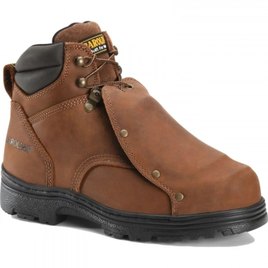 Carolina Mens 6 Inch Steel Toe Premium Leather Work Boot Brown