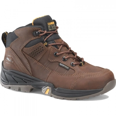Carolina Mens 5 Inch Brown Leather Steel Toe Waterproof Work Boot