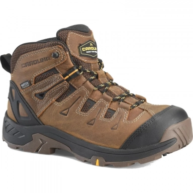 Carolina Mens 5 Inch Brown Leather Composite Toe Waterproof Work Boot