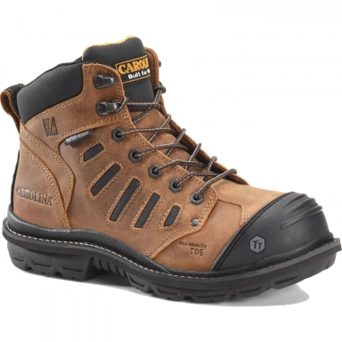 Carolina Mens 6 Inch Composite Toe Waterproof Lace-To-Toe Work Boot
