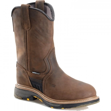 Carolina Mens 10 Inch Composite Toe Waterproof Ranch Wellington Tan