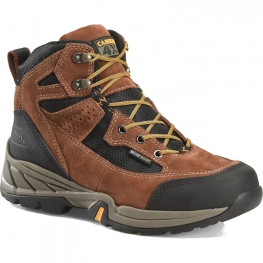 Carolina Mens 6 Inch Brown Leather Steel Toe Waterproof Work Boot D2E