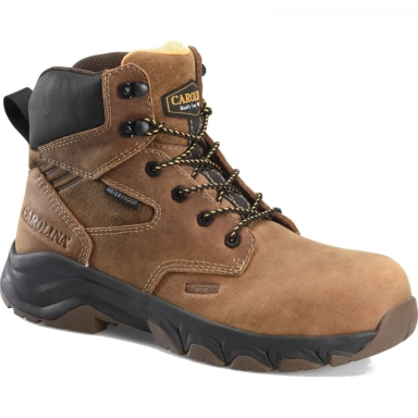 Carolina Mens 6 Inch Brown Leather Composite Toe Featured Style
