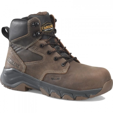 Carolina Mens 6 Inch Brown Premium Leather Composite Toe Work Boot