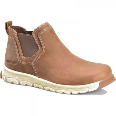 Carolina Womens Brown Premium Leather Aluminum Toe Work Boot