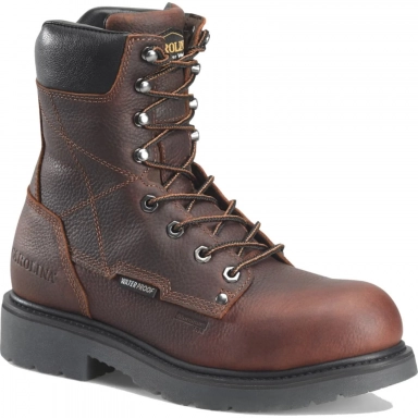 Carolina Mens 8 Inch Brown Premium Leather Aluminum Toe Work Boot