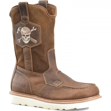 Carolina Mens 10 Inch Safety Toe Ranch Moc Wellington