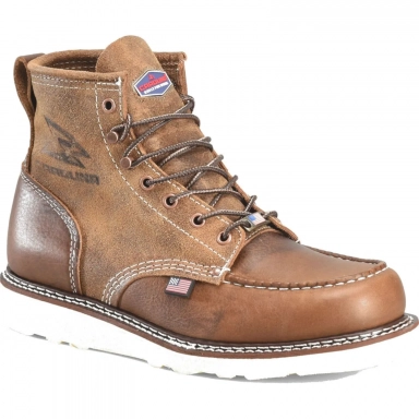 Carolina Mens 6 Inch Brown Leather Soft Toe Union Built Work Boot