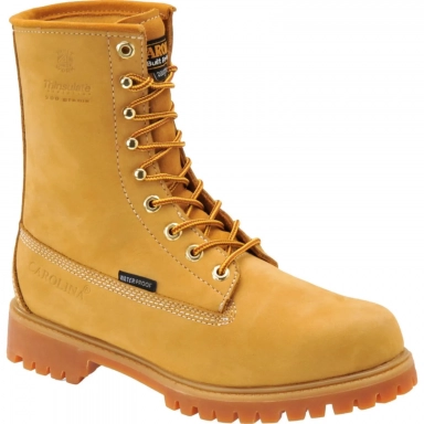 Carolina Mens 8 Inch Safety Toe Waterproof Insulated Work Boot Tan