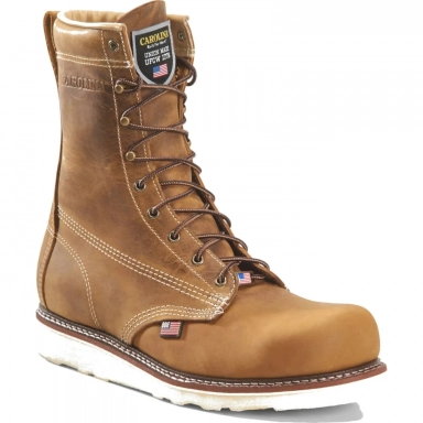 Carolina Mens 8 Inch Leather Steel Toe Union Built Work Boot