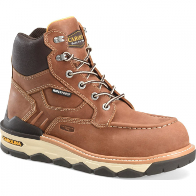 Carolina Mens 6" Comp Toe Waterproof Moc Toe Wedge Work Boot CA7834
