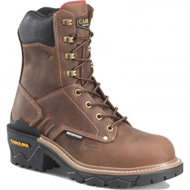 Carolina Mens 8 Inch Composite Toe Waterproof Side Zip Logger Work