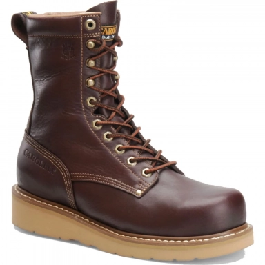 Carolina Mens 8 Inch Premium Leather Safety Toe Wedge Work Boot
