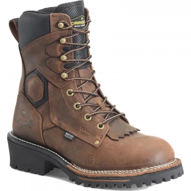 Carolina Mens 8 Inch Composite Toe Waterproof Logger Work Boot