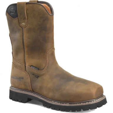 Carolina Mens 10 Inch Composite Toe Waterproof Ranch Wellington Brown