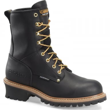 Carolina Mens 8" Elm Steel Toe Waterproof Logger Boot CA9823