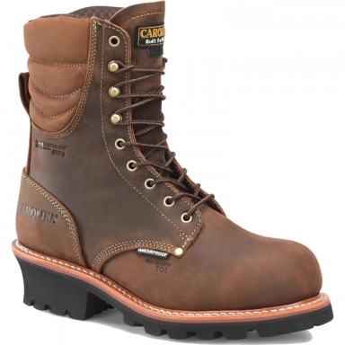 Carolina Mens 9 Inch Composite Toe Waterproof Insulated Logger Work