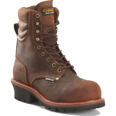 Carolina Mens 9 Inch Composite Safety Toe Waterproof Logger Work Boot
