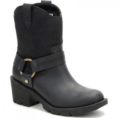 Caterpillar Womens Rewrite Harness Black Casual Boots P312373