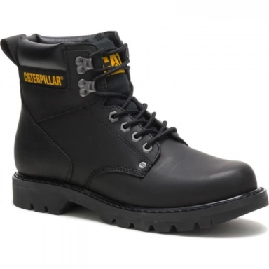 Caterpillar Mens Second Shift Work Boot Black