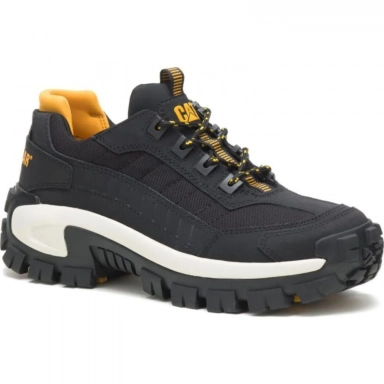 Caterpillar Mens Invader Steel Toe Work Shoe Black