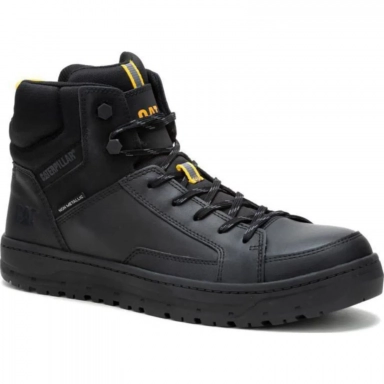 Caterpillar Mens Streamline Court Mid Composite Toe Black Work Shoe