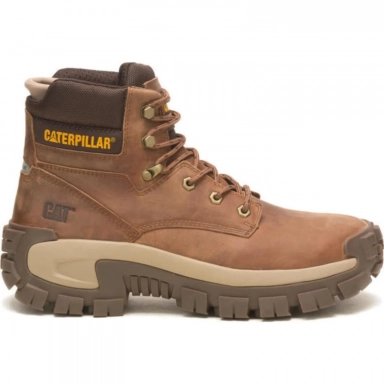 Caterpillar Mens Invader Hi Steel Toe Work Boot Grey