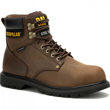 Caterpillar Mens Second Shift Waterproof Steel Toe Work Boot