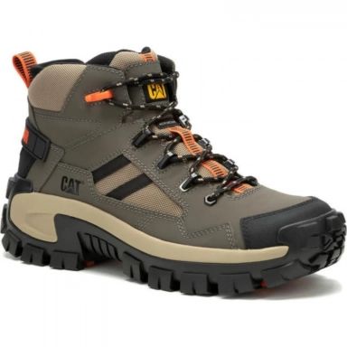 Caterpillar Mens Invader Mid Vent Composite Toe Work Boot Brown