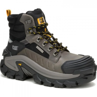 Caterpillar Mens Invader Max Composite Toe Gargoyle Work Boot