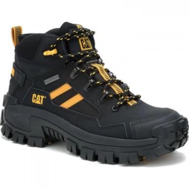 Caterpillar Mens Invader Mid Vent Composite Toe Waterproof Black/Black