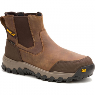 Caterpillar Mens Threshold Rebound Steel Toe Bison Chelsea Boot