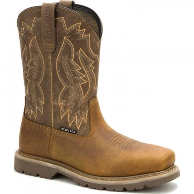 Caterpillar Mens Colorado Frontier Steel Toe Beaned Work Boot
