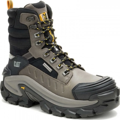 Caterpillar Mens Invader Max Composite Toe 8 Waterproof Gargoyle Work
