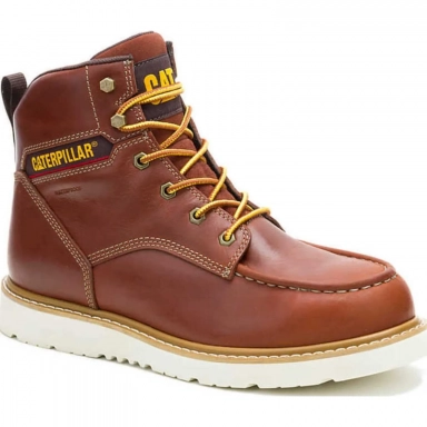 Caterpillar Mens Reclaimer Wedge Steel Toe Waterproof Work Boot Brown