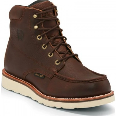 Chippewa Mens 6 Edge Walker Waterproof Lace Up Wedge Work Boot