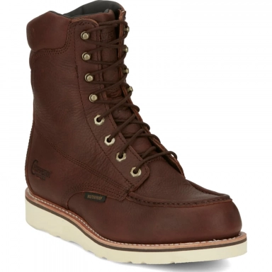 Chippewa Mens 8" Waterproof EH Nano Work Boot Briar Haystack