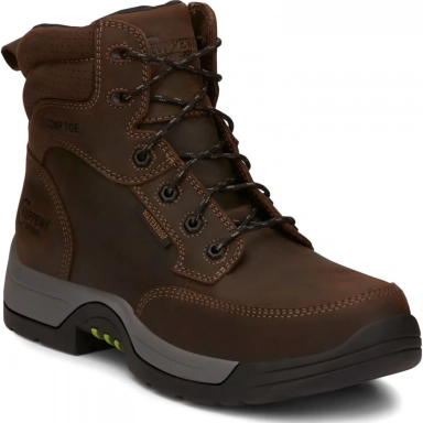 Chippewa Mens 6" Waterproof SD Comp Toe Work Boot Ash Brown