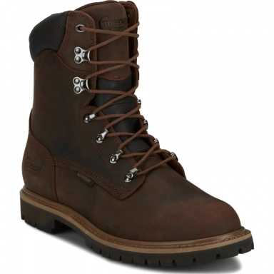 Chippewa Mens 8" Waterproof Insulated EH Work Boot Tough Bark