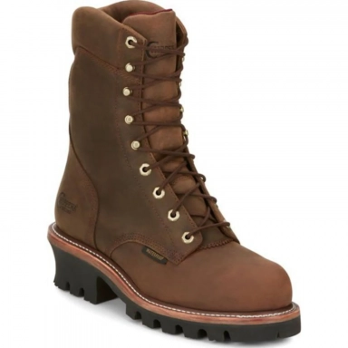 Chippewa Mens 9 Super DNA Waterproof Steel Toe Logger Work Boot