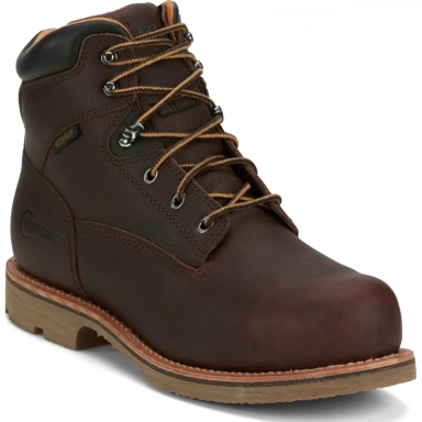 Chippewa Mens 6" Waterproof EH Nano Comp Metguard Work Boot Briar Oiled