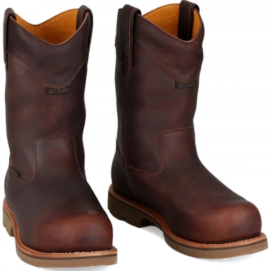Chippewa Mens 10" Waterproof EH Nano Comp Metguard Work Boot Briar Oiled