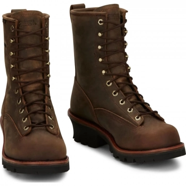 Chippewa Mens 8" Waterproof EH Logger Bay Apache